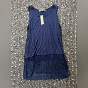 Three Bird Nest Blue Tunic